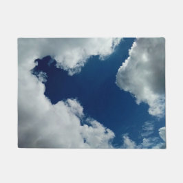 雲のカーブ ドアマット