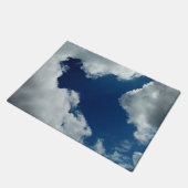 雲のカーブ ドアマット (アングル)