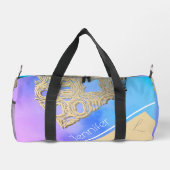 雲のキスのセレニティ:ゴールデンレース ダッフルバッグ (裏面)