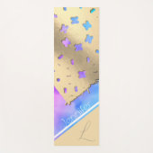 雲のキスのセレニティ：黄金のレースのヨガマット ヨガマット (正面)