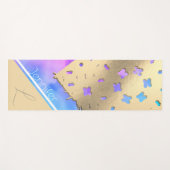 雲のキスのセレニティ：黄金のレースのヨガマット ヨガマット (正面(横))