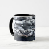 雲のコーヒー・マグの下の明快さ マグカップ (正面左)