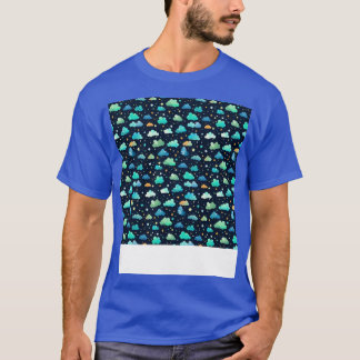 雲のシームレスなパターン空Cloudscape浮動日 Tシャツ