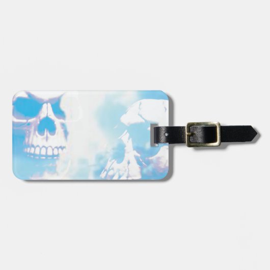 雲のスカル ラゲッジタグ (正面横)
