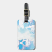 雲のスカル ラゲッジタグ (正面縦)