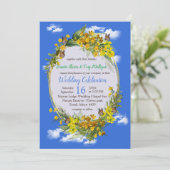 雲のスプリングバターカップの花 招待状 (スタンド正面)