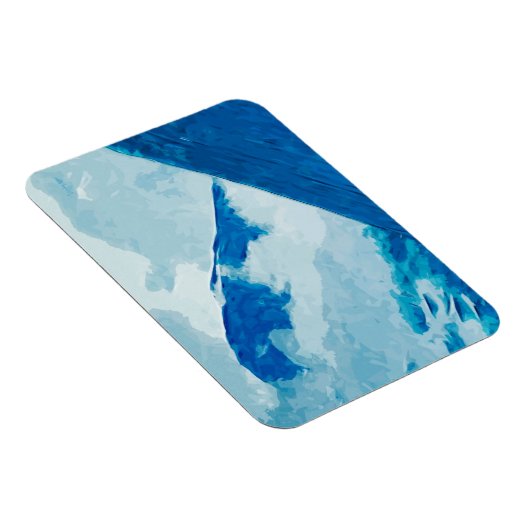 雲のデナリ抽象芸術印象派 マグネット (右側)