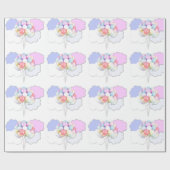 雲のパステルバルーン包装紙 ラッピングペーパー (フラット)