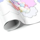 雲のパステルバルーン包装紙 ラッピングペーパー (ロールコーナー)