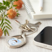 雲のパラグライダー キーホルダー (側面)