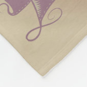 雲のパーソナライズな守り神の天使のベビー フリースブランケット (角)