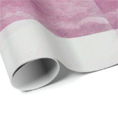 雲のピンクの明るい赤紫色上のLYRAを演じる天使 ラッピングペーパー (ロールコーナー)