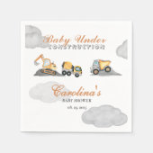 雲のベビー建築ベビーシャワー スタンダードカクテルナプキン (正面)