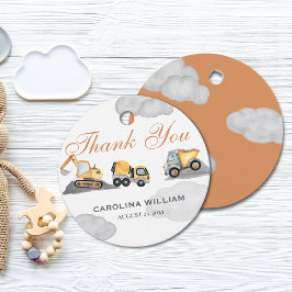 雲のベビー建築ベビーシャワー フェイバータグ