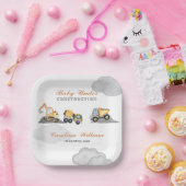 雲のベビー建築ベビーシャワー ペーパープレート (パーティー)