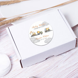 雲のベビー建築ベビーシャワー ラウンドシール