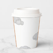 雲のベビー建築ベビーシャワー 紙コップ (裏面)