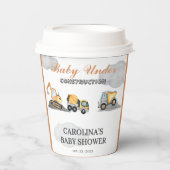 雲のベビー建築ベビーシャワー 紙コップ (正面)