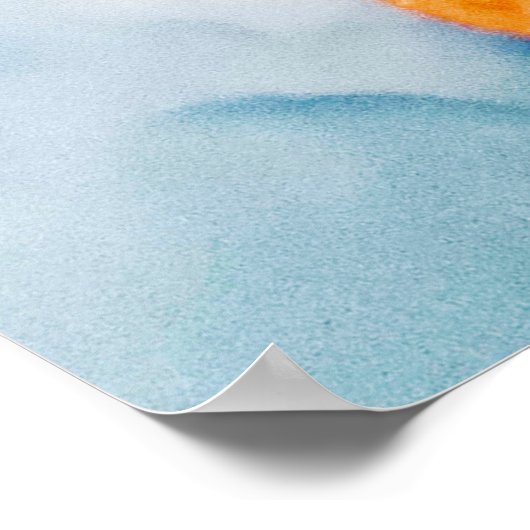 雲のマクロ。空の色と白の色の汚れ。Tr ポスター (角)