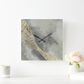 雲のマトリックス スクエア壁時計 (ホーム)