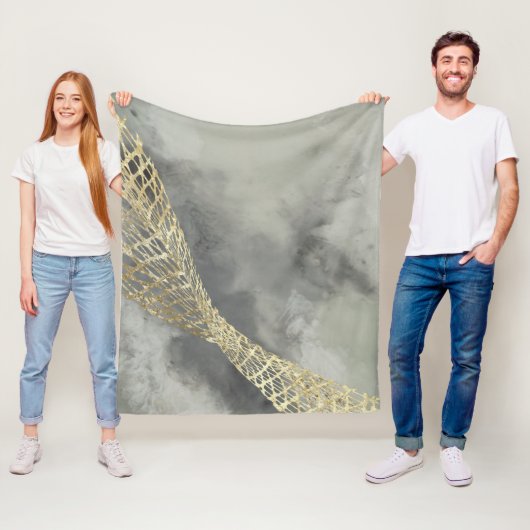 雲のマトリックス フリースブランケット (インサイチュ)