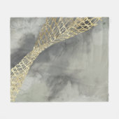 雲のマトリックス フリースブランケット (正面(横))