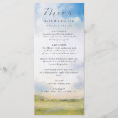 雲のメニューと水結婚色の風景 メニュー (正面)