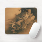 雲のヴィンテージの2つのドラゴン マウスパッド (マウス)