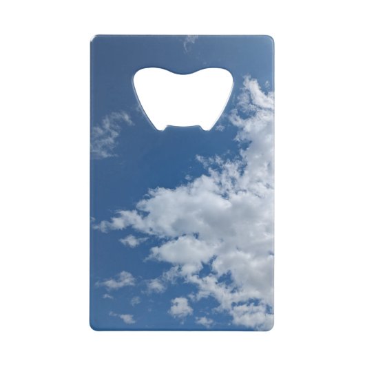 雲の三角形 クレジットカード栓抜き (正面)