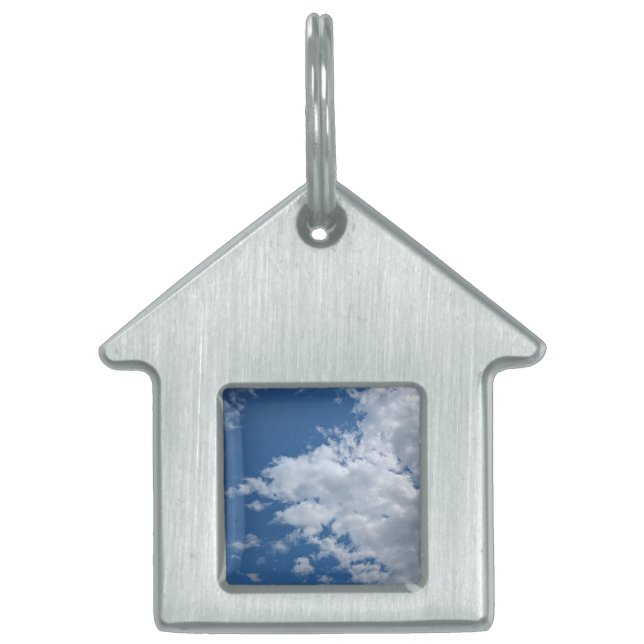 雲の三角形 ペットネームタグ (正面)