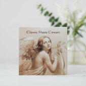 雲の上でリラを弾く天使のモノグラム 招待状 (スタンド正面)