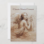 雲の上でリラを弾く天使,シャンパン 招待状 (正面)