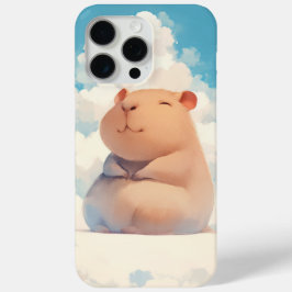 雲の上でリラックスするカピバラ iPhone 15 PRO MAXケース