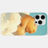 雲の上で休息する太ったカピバラ Case-Mate iPhoneケース (裏面 (横))