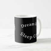 雲の上で眠るキュートなパンダの水彩画 コーヒーマグカップ (正面右)