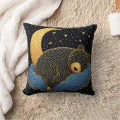 雲の上で眠るクマ クッション (ブランケット)
