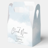 雲の上で9つの赤ちゃんシャワー フェイバーボックス (オープン)