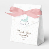 雲の上にドリーミーベア赤ちゃんシャワーありがとう フェイバーボックス (正面サイド)