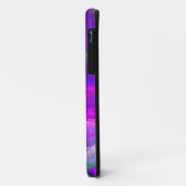 雲の上にピンクの青い紫の抽象芸術アート Case-Mate iPhoneケース (裏面/左)
