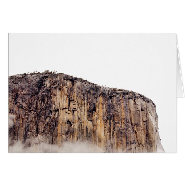 雲の上に上がる薄い崖 (正面横)