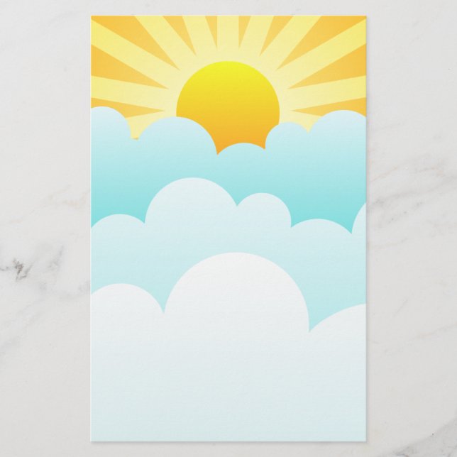 雲の上に昇る太陽 (正面)