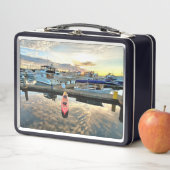 雲の上に浮かぶカヤックと夕焼けの反射 メタルランチボックス (インサイチュ)