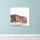 雲の上に立つ切り立った崖 キャンバスプリント (インサイチュ (ウッドフロア))