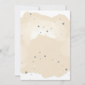 雲の上に青いクマ赤ちゃんシャワーの招待 招待状 (裏面)