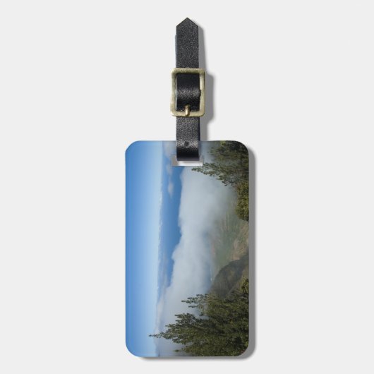 雲の上のあなたの写真またはワイメア峡谷 ラゲッジタグ (正面縦)