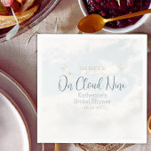 雲の上のエレガントなダスティーブルーの紙ナプキン スタンダードカクテルナプキン