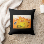 雲の上のハロウィンを楽しんで クッション (ブランケット)