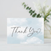 雲の上のプリンセス シャワーパステルグレー雲 サンキューカード (スタンド正面)