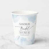 『雲の上のプリンセス』ダスティーブルー スカイ ブライダルシャワー 紙コップ (裏面)
