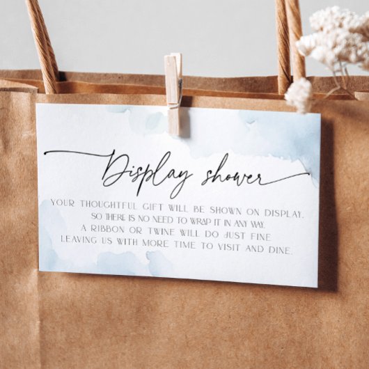 雲の上のプリンセス ブライダルシャワー ギフト包装不要カード エンクロージャーカード